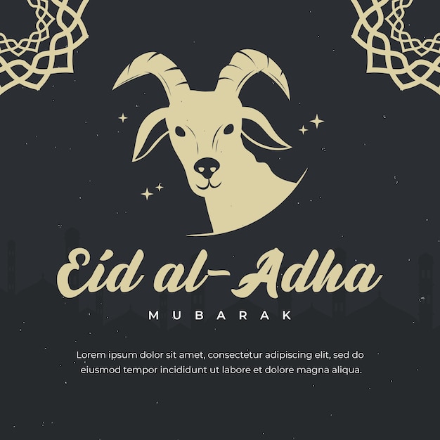 Eid al-Adha-Hintergrunddesign-Vorlage