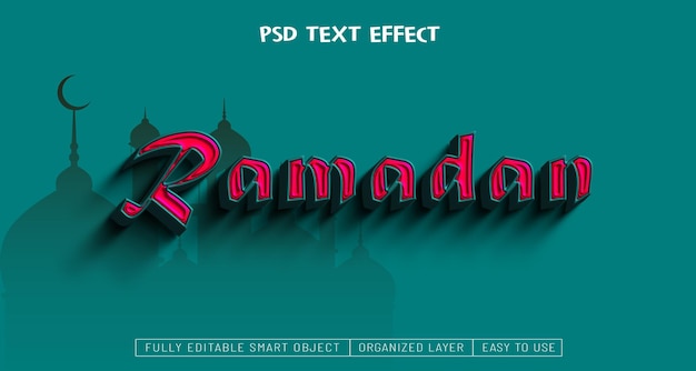Eid al adha mubarak efecto de texto
