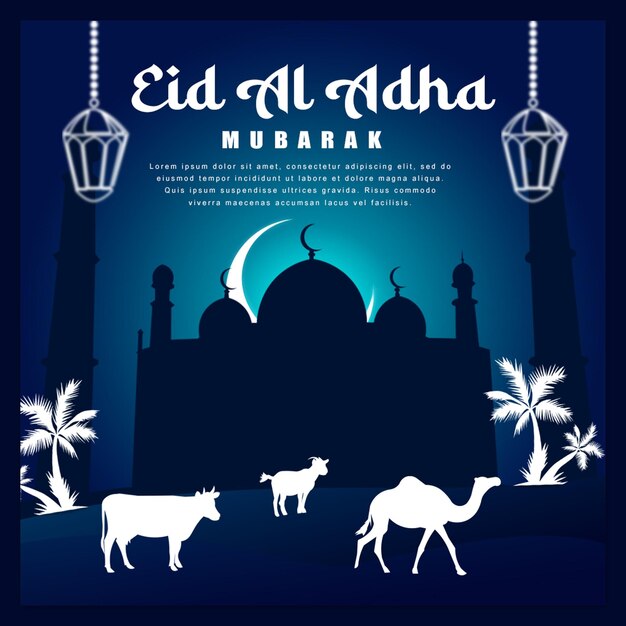 Eid al Adha Mubarak es el festival islámico de las redes sociales.