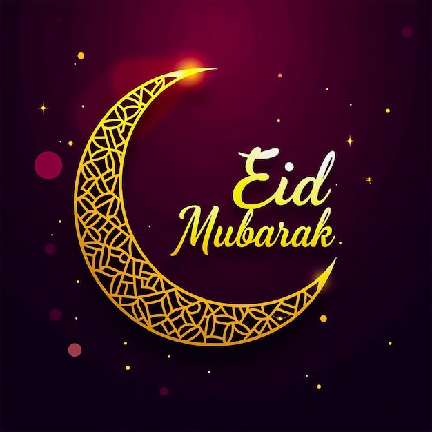 Eid al Fitr Eid Mubarak postagem nas redes sociais