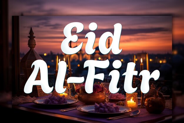 PSD eid al fitr mubarak islamische dekoration feier