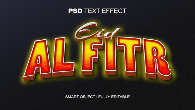 PSD eid al fitr v2 texteffekt