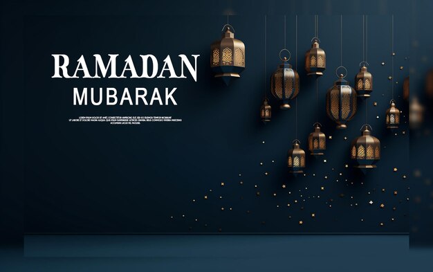 PSD eid alfitr realista ramadã kareem mubarak