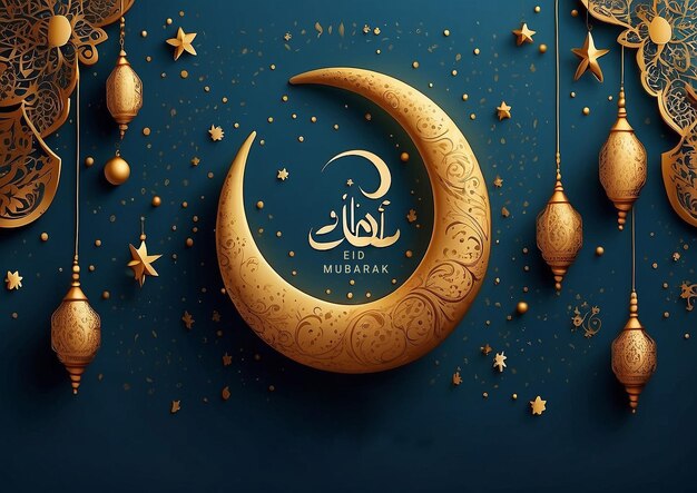 PSD eid mubarak hintergrund eid ul fits