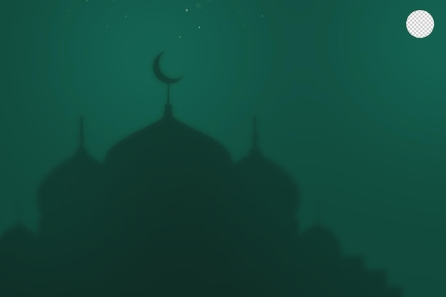 PSD eid mubarak hintergrund mit moschee