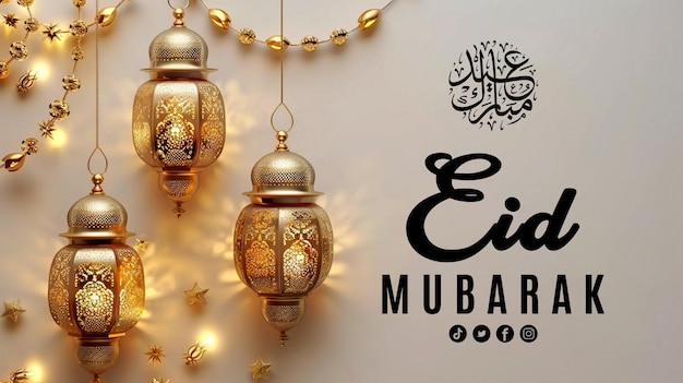 PSD eid mubarak-karten-design