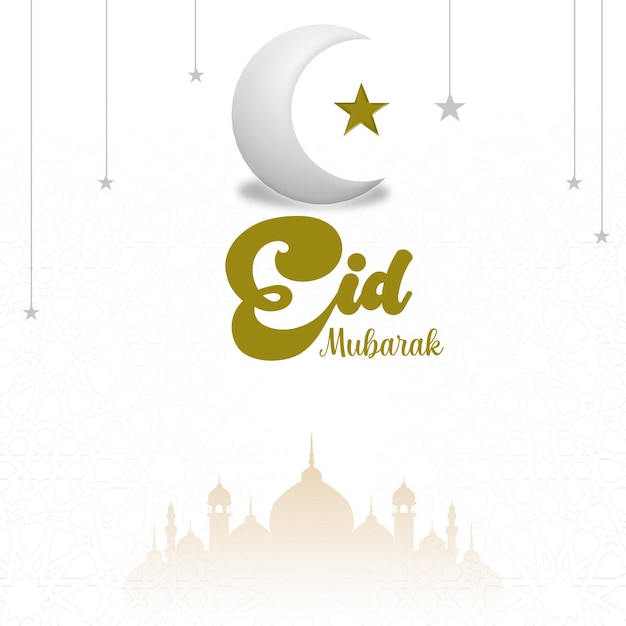 PSD eid mubarak plantilla de diseño de anuncios de redes sociales