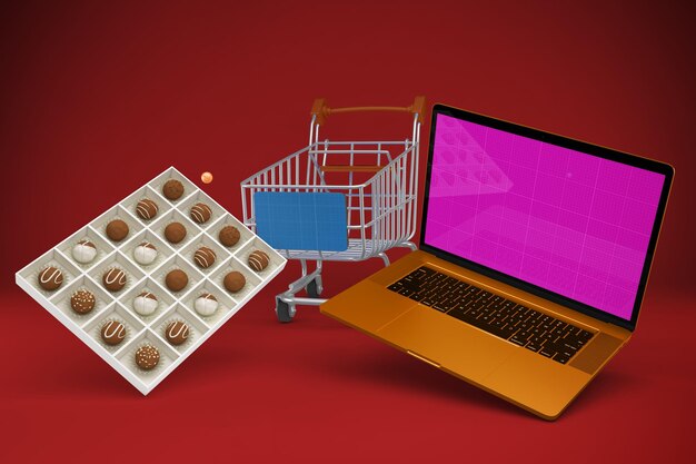 Eid Shopping Laptop Mockup