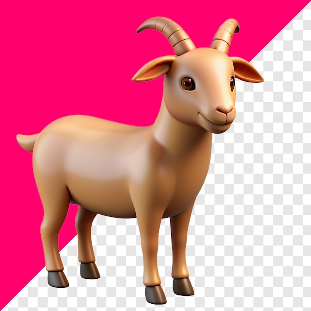 PSD eid ul adha éléments 3d de la chèvre animale clipart png psd