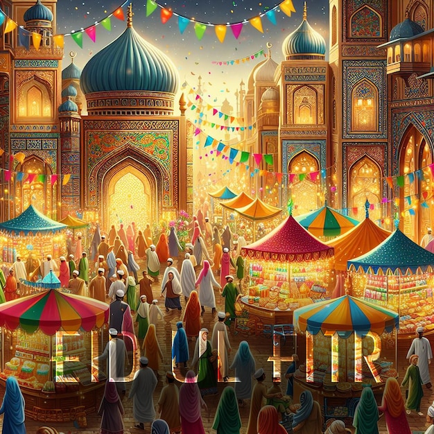 Eid ul fitr design de postagem social