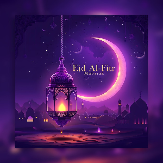 Eid ul fitr redes sociais e ramadan kareem festival islâmico redes sociais post design