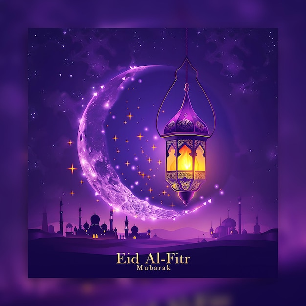 Eid ul fitr redes sociales y ramadan kareem festival islámico diseño de publicaciones en redes sociales