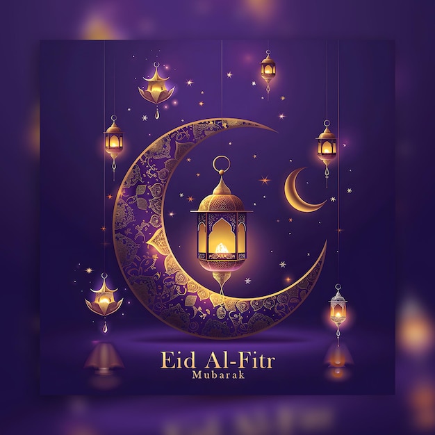 PSD eid ul fitr soziale medien und ramadan kareem islamisches fest soziale medien post design