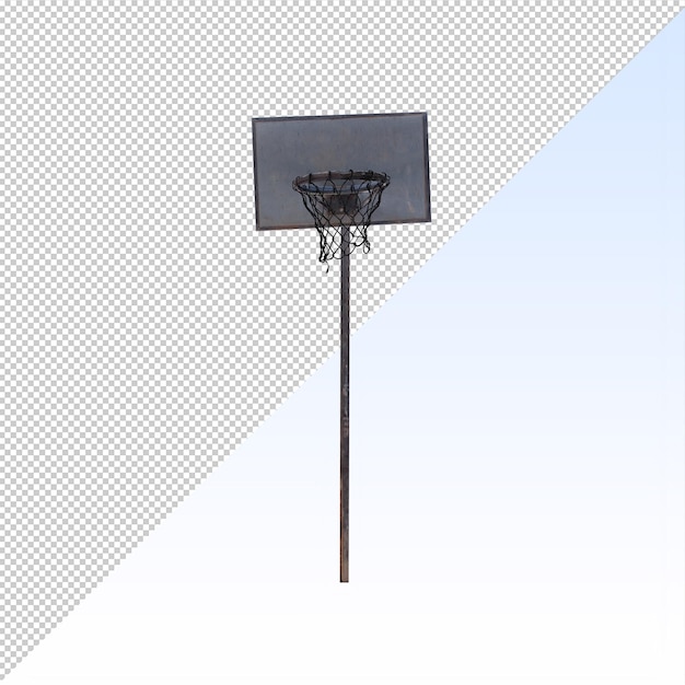 Ein alter basketballkorb