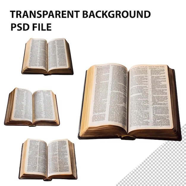 ein altes Buch mit den Worten transparent und quoted