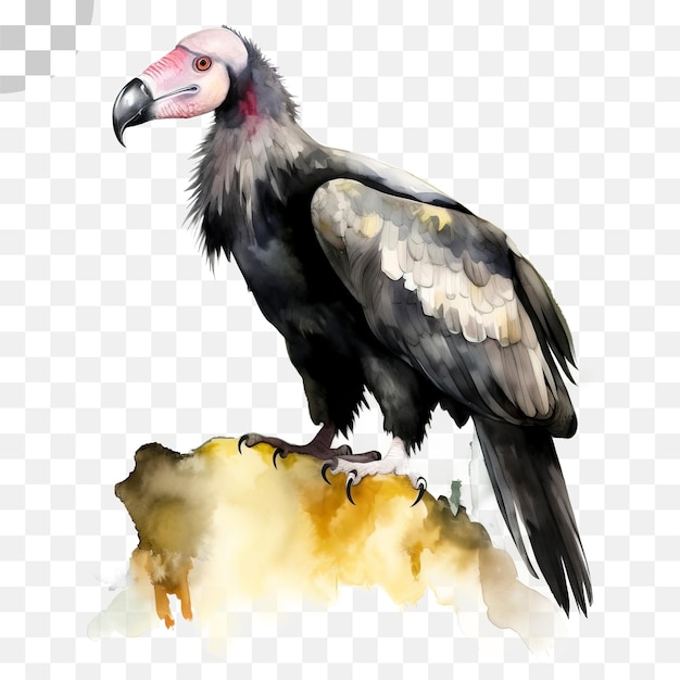 Ein aquarellgemälde eines geiers, png-download