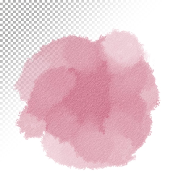 PSD ein aquarellhintergrund mit einem rosa aquarellpinsel