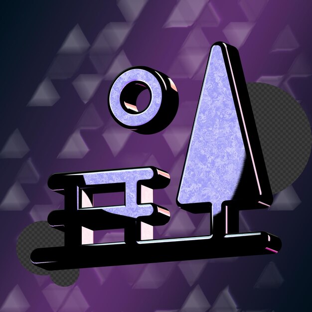 Ein atemberaubendes 3D-Symbol mit einer eleganten Raumtextur, das perfekt ist, um jedem Projekt Raffinesse hinzuzufügen