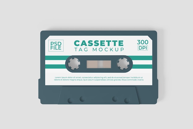 Ein Band, auf dem „Tape Tag Mock“ steht