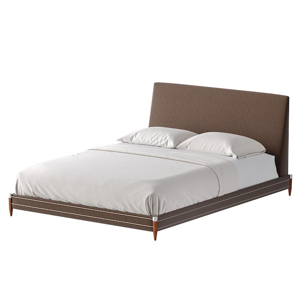 Ein Bett farbenfrohes Design Bett ohne Hintergrund anderes Design png weißer Hintergrund isoliertes abstraktes 3D-Modell