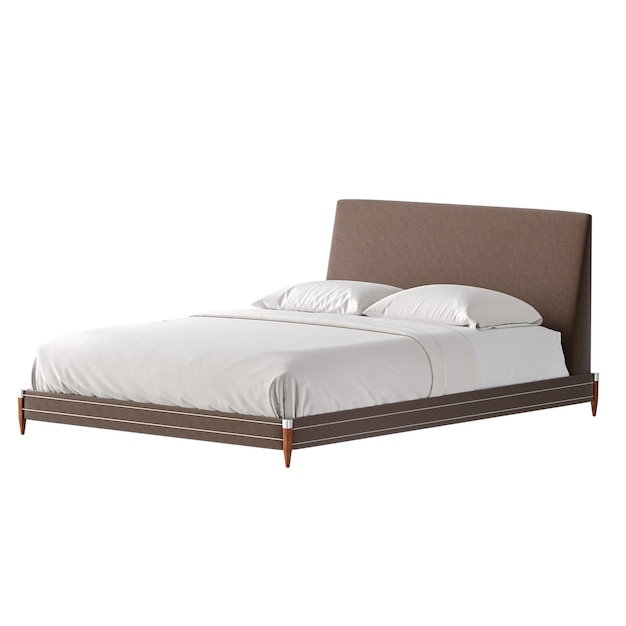 Ein Bett farbenfrohes Design Bett ohne Hintergrund anderes Design png weißer Hintergrund isoliertes abstraktes 3D-Modell