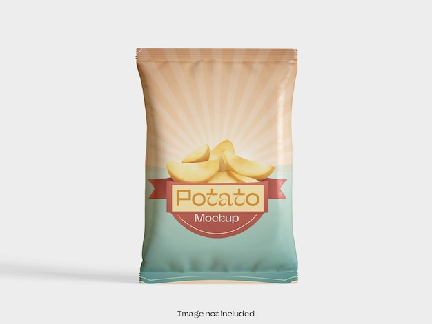 ein Beutel mit Kartoffelchips mit einem Bild eines Kartoffelchips
