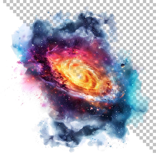 ein Bild einer Galaxie und einer Galaxie