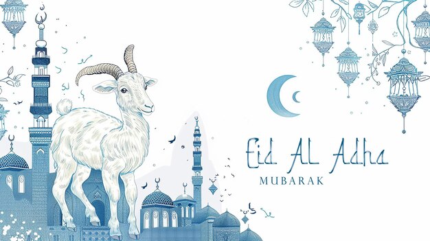 ein Bild einer Ziege Konzept von Eid al Adha Konzept