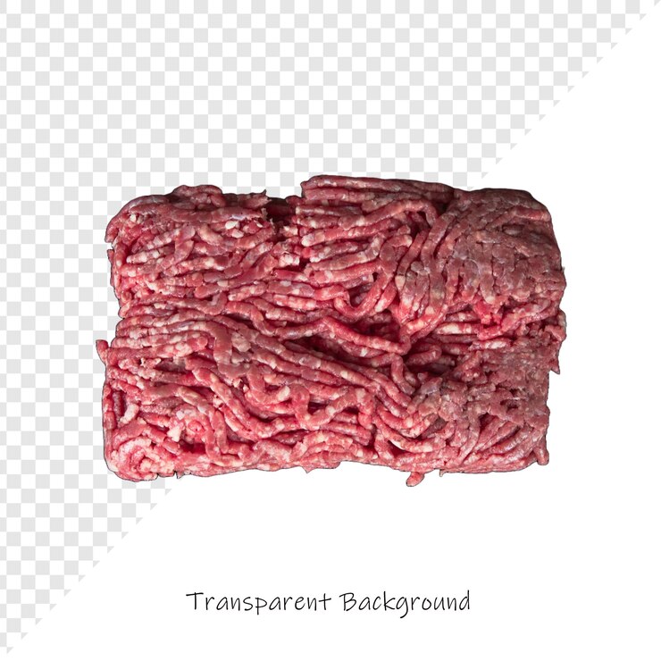 PSD ein bild eines fleischstücks mit den worten "echtes rindfleisch"