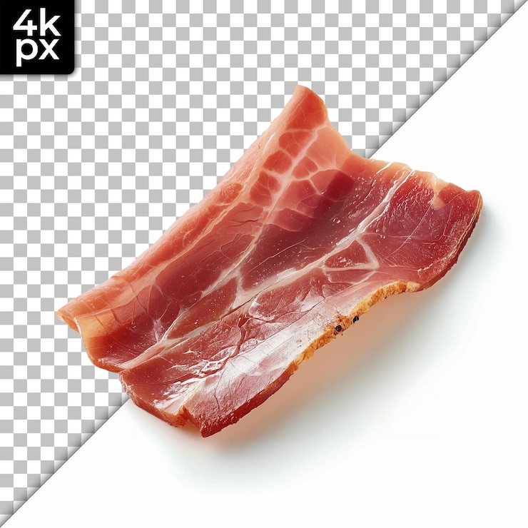 PSD ein bild eines fleischstücks mit schwarz-weißem hintergrund