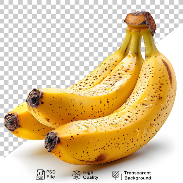 Ein bild von drei bananen mit einem png-bild von bananen darauf