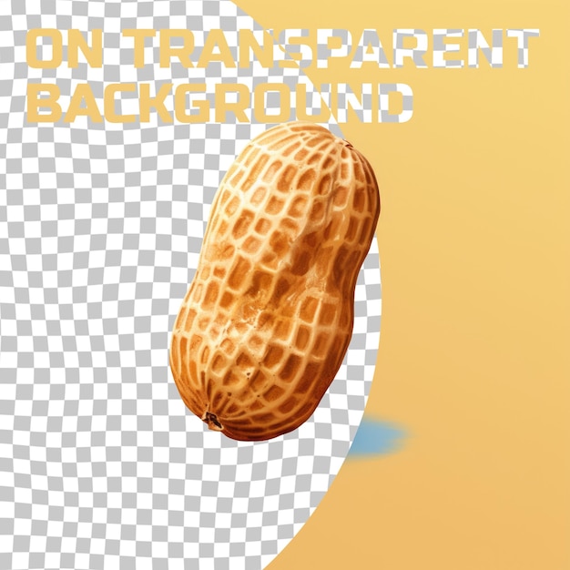 PSD ein bild von einer waffel - wie essen mit einem gelben hintergrund