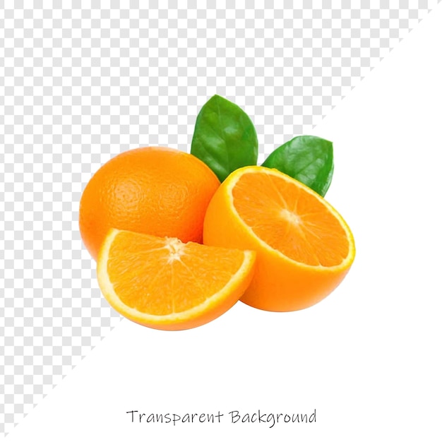 ein Bild von Orangen und grünen Blättern