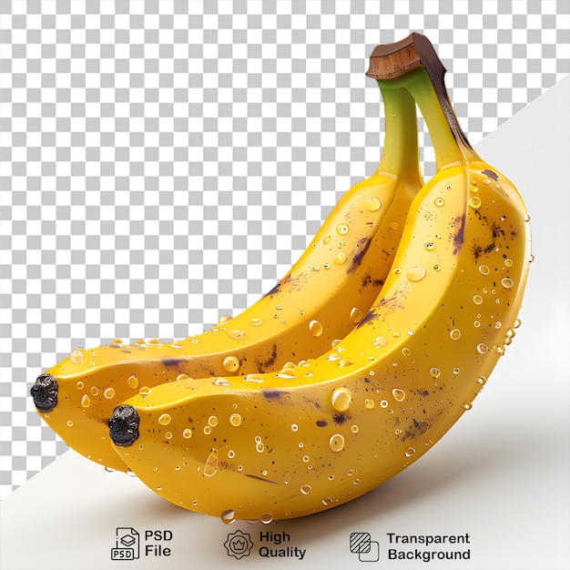 Ein bild von zwei bananen mit einem png-bild von bananen darauf