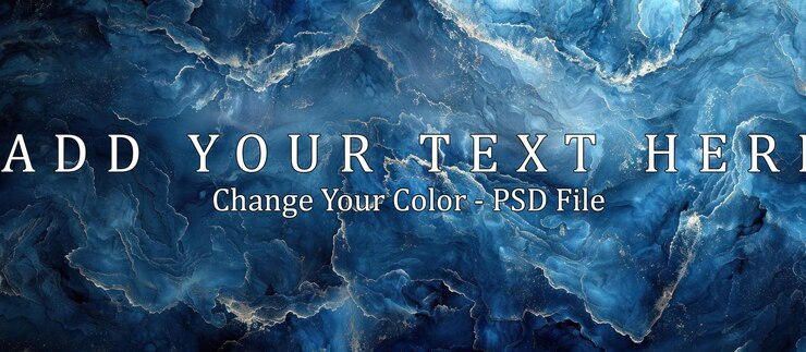 PSD ein blau-goldenes wirbelmuster mit einem starburst-effekt