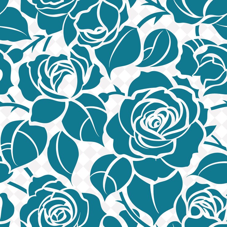 PSD ein blauer blumiger hintergrund mit einer blauen blume