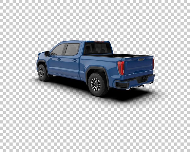 ein blauer Ford-Pickup mit Nummernschild Nummer 3