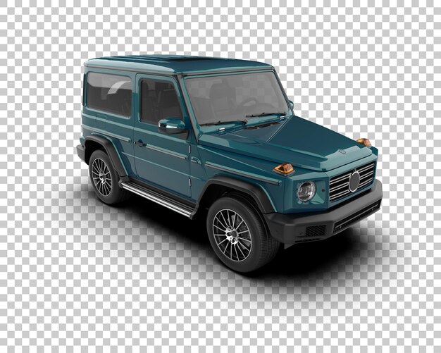 ein blauer SUV mit der Kapuze und dem Wort Ford auf der Vorderseite