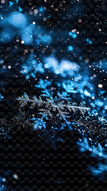 PSD ein blaues frosted glasfenster mit schnee darauf