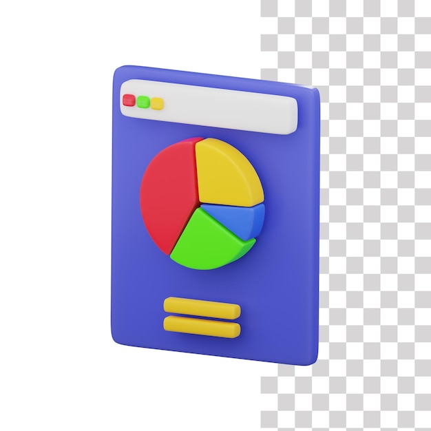 Ein blaues Online-Analysetool mit einem Kreisdiagramm darin