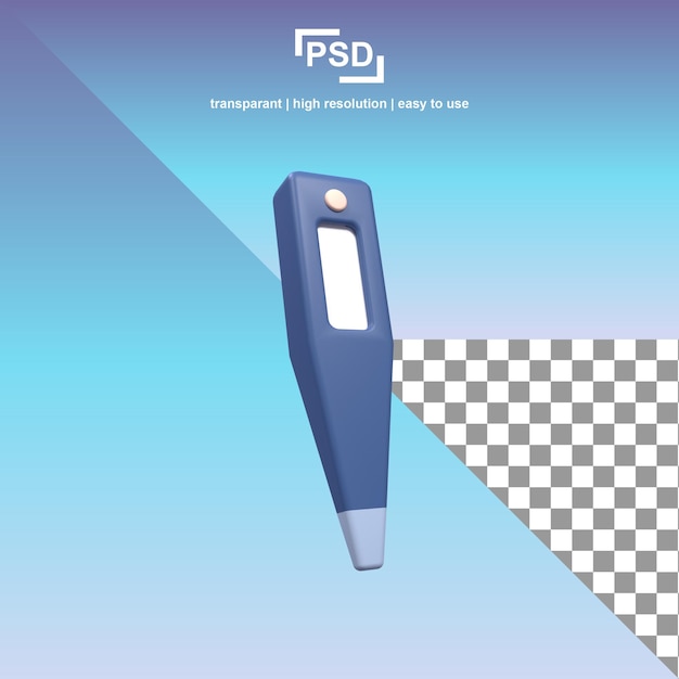 PSD ein blaues thermometer mit dem wort psd darauf