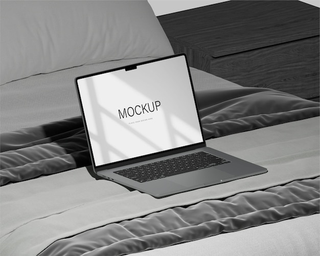 ein Branding-Mockup für einen Laptop-Bildschirm
