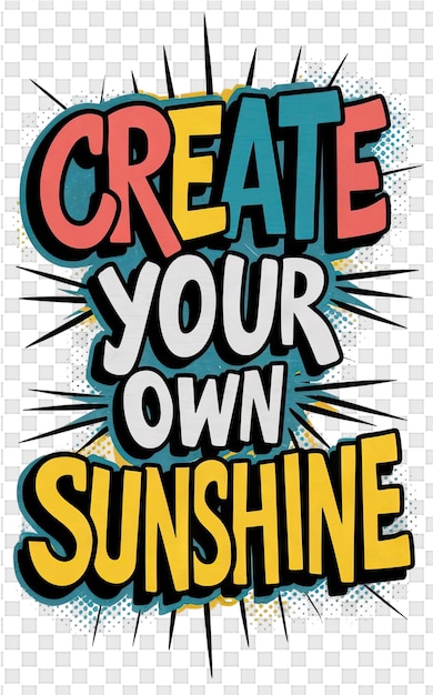 PSD ein buchcover mit der aufschrift create your own sunshine