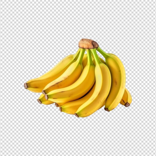 PSD ein bündel bananen