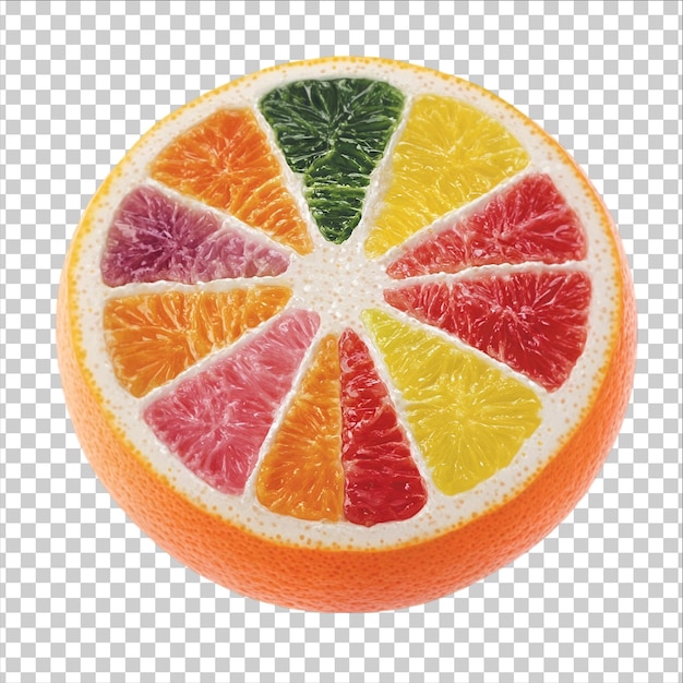 ein Bündel Grapefruits auf einem transparenten Hintergrund