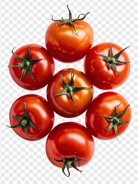 PSD ein bündel tomaten in einem kreis angeordnet