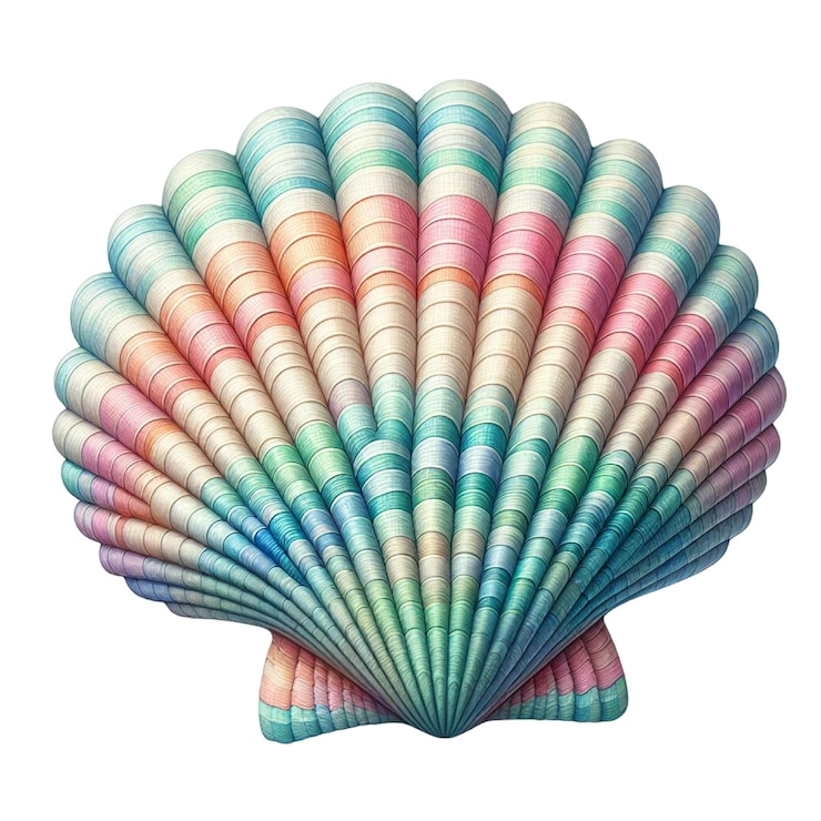 PSD ein bunter pfau mit einem bunten muster an der spitze
