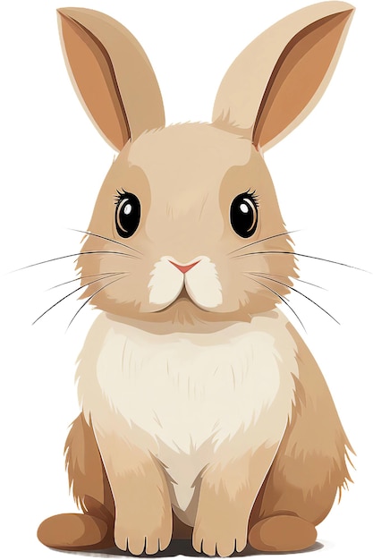 ein Cartoon-Kaninchen