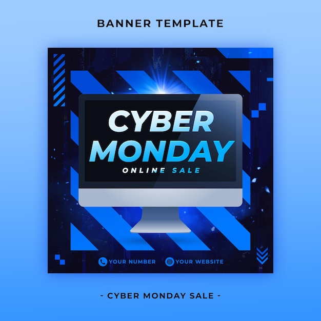Ein Computerbildschirm mit Cyber Monday darauf geschrieben