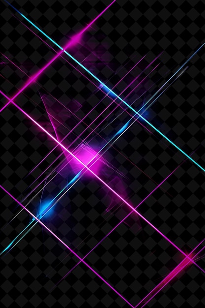 Ein computergeneriertes bild eines computerschirms mit einem lila und rosa neonlicht